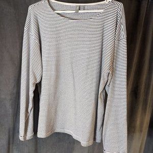 ASOS Boat Neck Long Sleeve Striped French Top (Size: Medium to Large, US10)